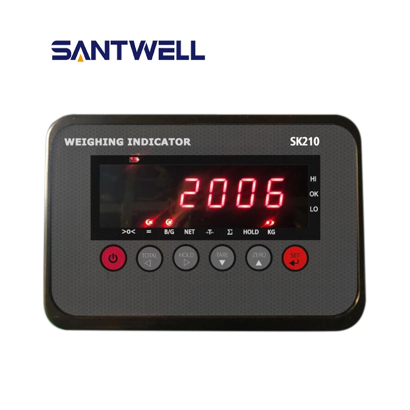 High Accuracy Sk210 LCD LED Display Plastic Precise Truck Weighing Scale Indicator