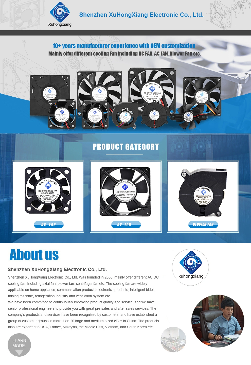 80mm 8025s 3500rpm 12V Dual Ball Industrial DC Brushless Ventilating Fan